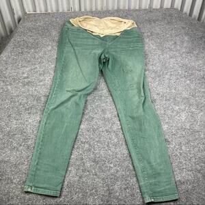 Isabel Jeans Womens Maternity Olive Green Skinny Maternity Pants Size 8